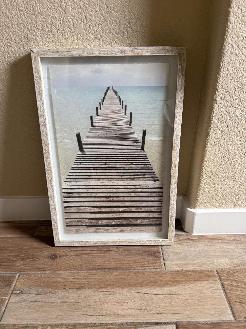Ocean picture, framed includes glass